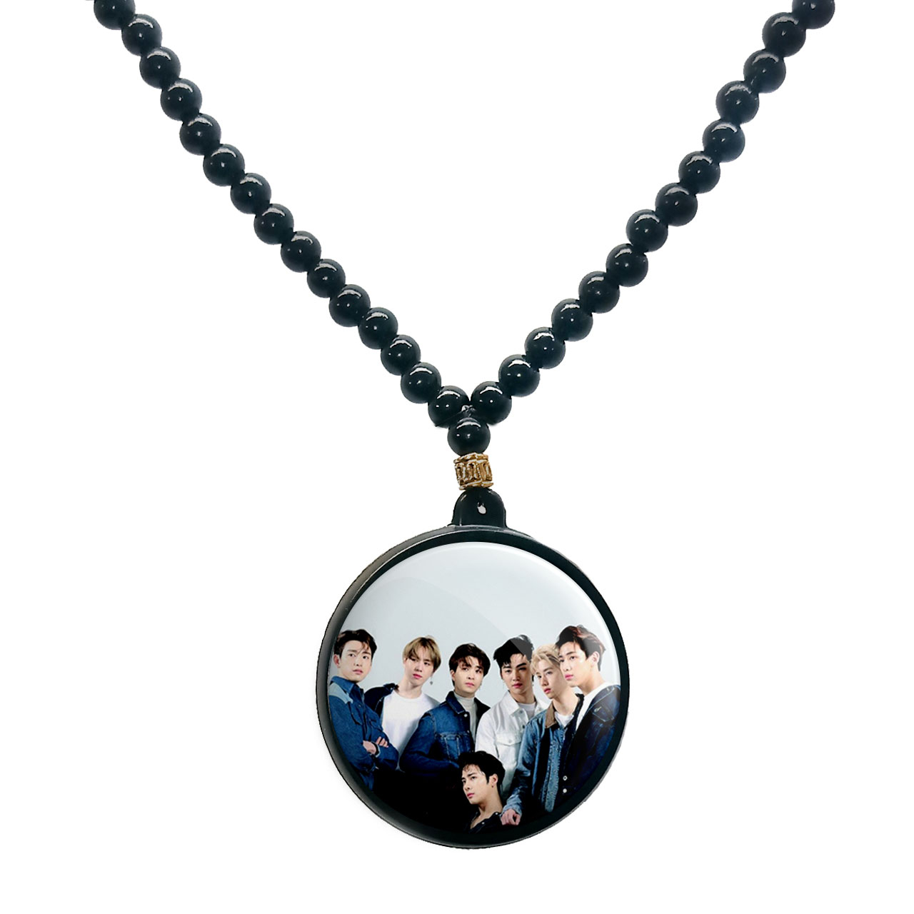 گردنبند پرمانه طرح GOT7 کد pmd.19119مدل دو طرفه