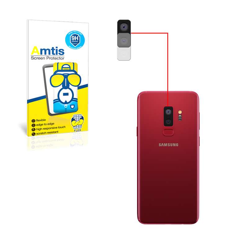 محافظ لنز دوربین امتیس مدل s9plus مناسب برای گوشی موبایل سامسونگ GALAXY S9 PLUS