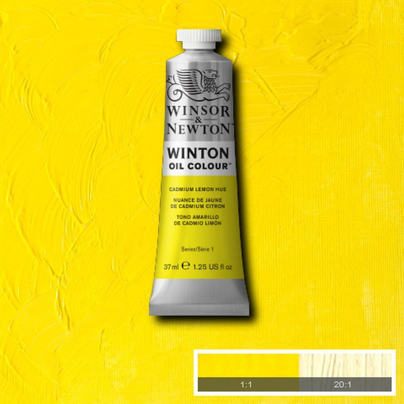 رنگ روغن وینزور وینتون مدل CADMIUM LEMON HUE 7 حجم 37 میلی لیتر