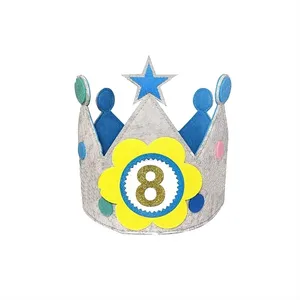 ابزار مهمانی طرح تاج تولد 8 سالگی مدل ستاره 