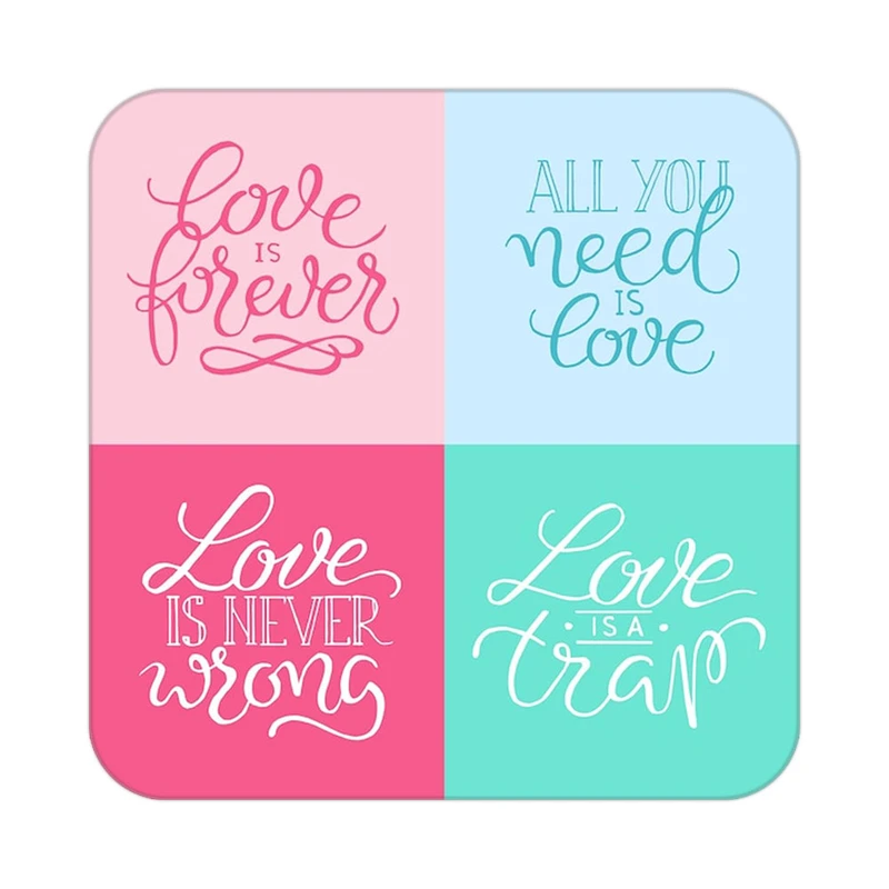 زیر لیوانی کاکتی طرح عاشقانه مدل mp41005