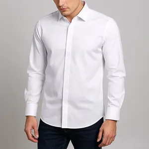 پیراهن آستین بلند یقه برگردان مردانه امشاسپند مدل Trita