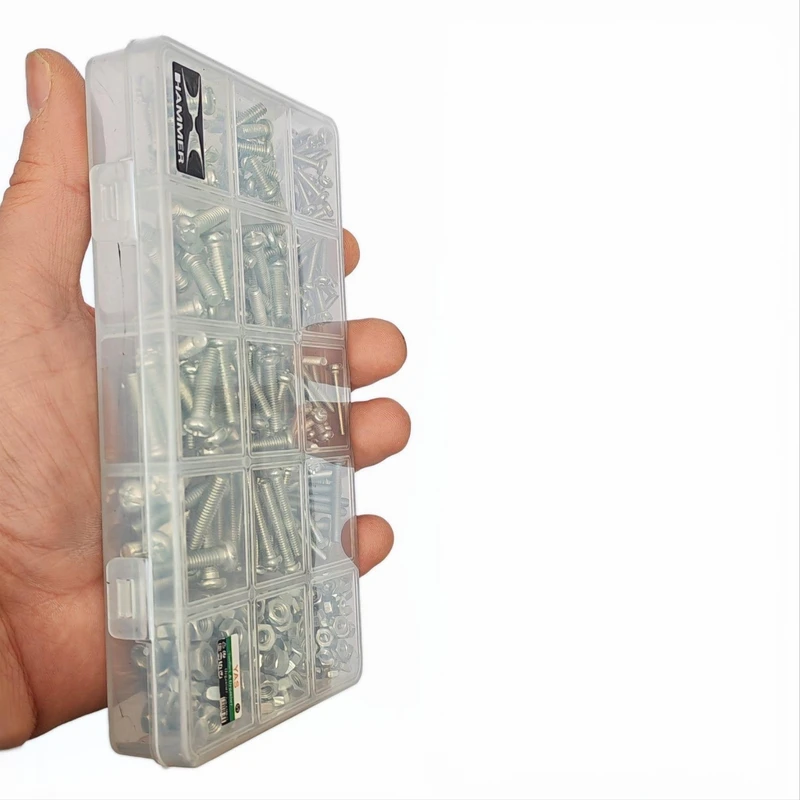 عکس شماره 4 : پیچ استوانه و مهره هامر مدل multiple sizes k بسته 360 عددی
