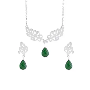 نیم ست نقره زنانه درسان گالری مدل بهشت کد DS701