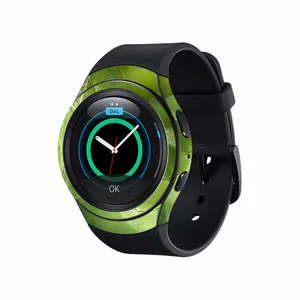 برچسب ماهوت طرح Green_Crystal_Marble مناسب برای ساعت هوشمند سامسونگ Galaxy Gear S2