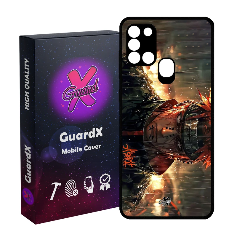 کاور گارد ایکس طرح پین انیمه ناروتو مدل Glass10695 مناسب برای گوشی موبایل سامسونگ Galaxy A21s