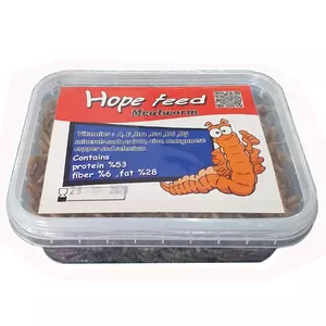 غذا خشک ماهی میلورم هوپ فید مدل Mealworm وزن خالص 70 گرم