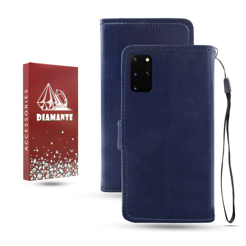 کیف کلاسوری دیامانته مدل Kif_Rd مناسب برای گوشی موبایل سامسونگ Galaxy S20 Plus به همراه بند آویز