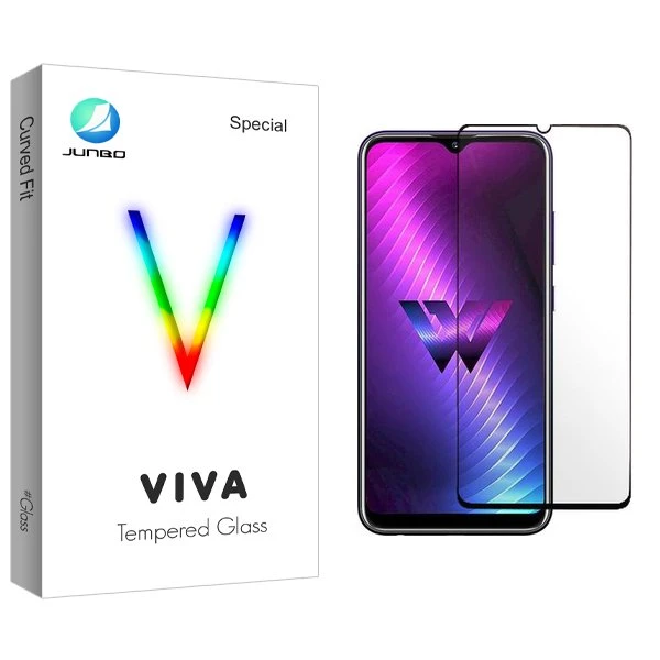 محافظ صفحه نمایش شیشه ای جانبو مدل Viva مناسب برای گوشی موبایل ال جی W30 Pro