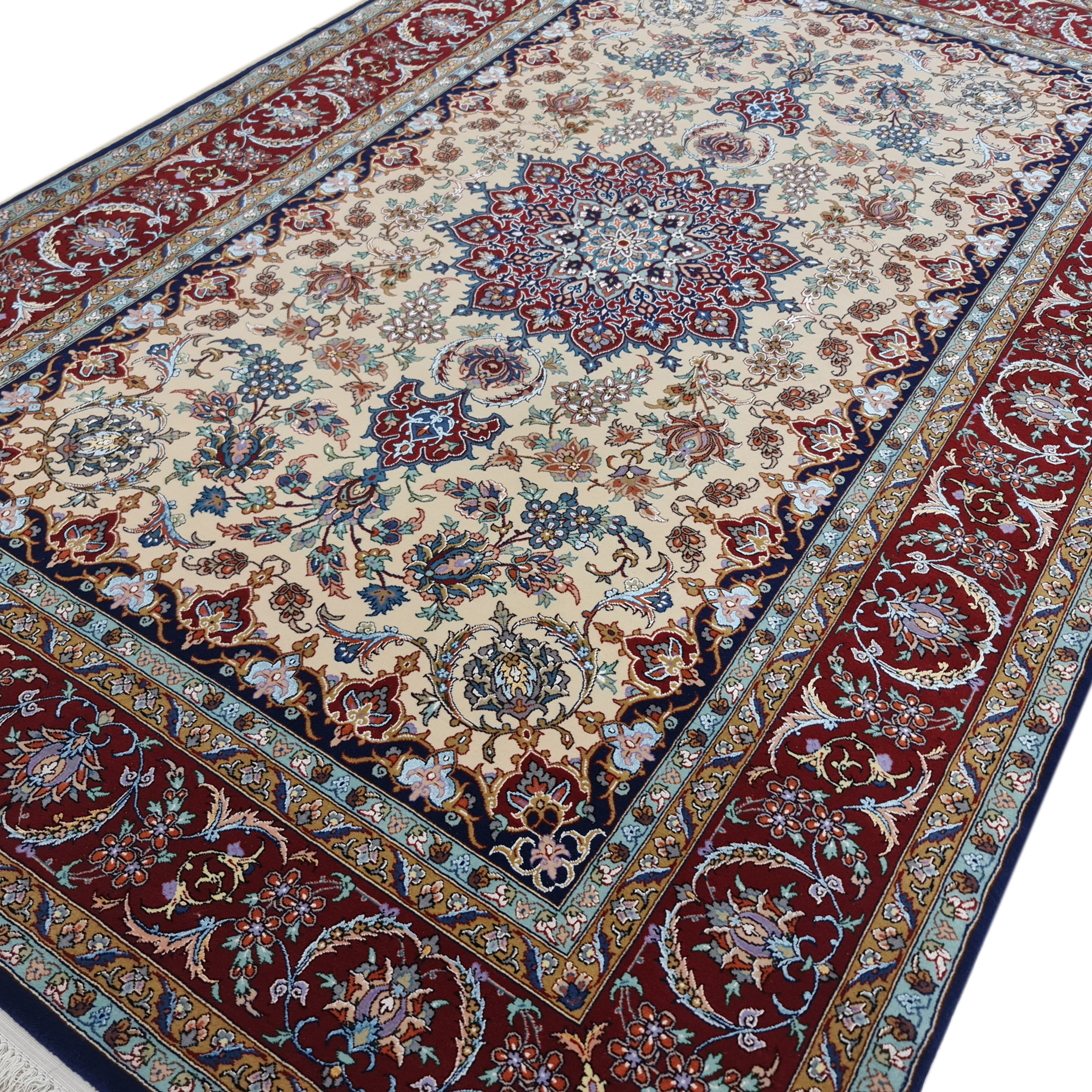 فرش دستبافت دو نیم متری اصفهان داوری کد 1300