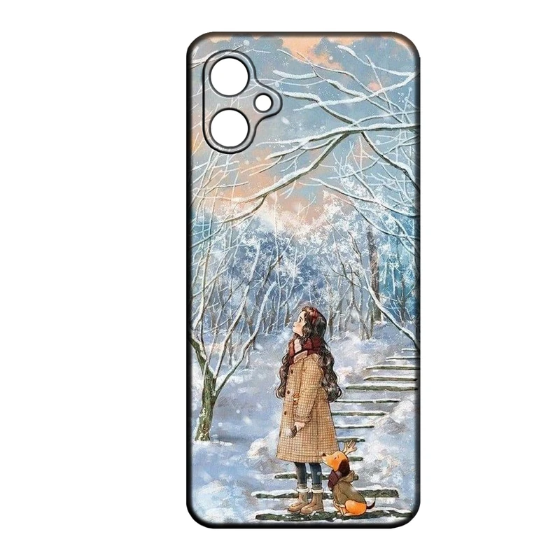 کاور طرح دخترانه کد 275 مناسب برای گوشی موبایل سامسونگ Galaxy A06