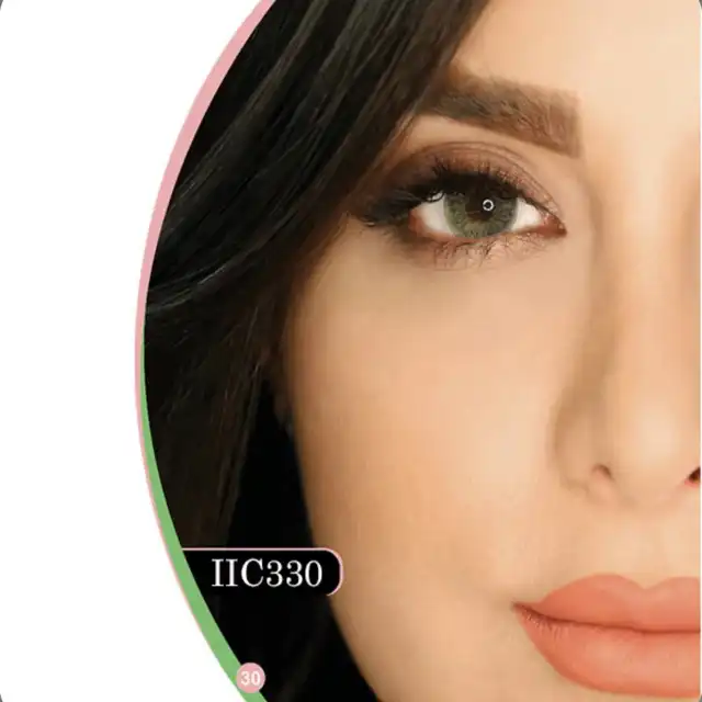 لنز چشم هرا شماره IIC330 رنگ سبز عسلی