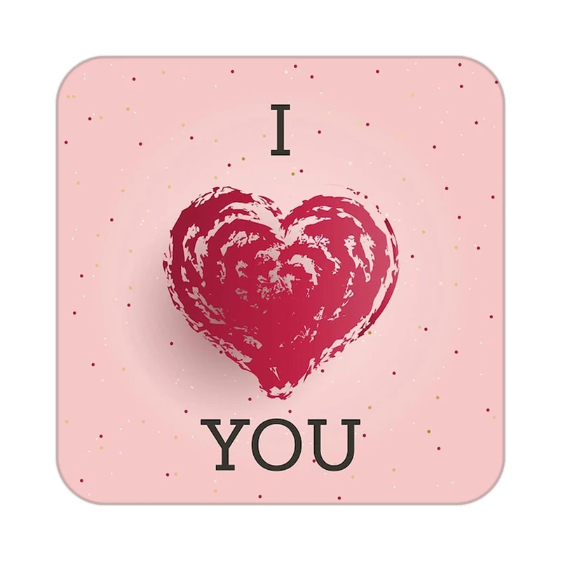 زیر لیوانی کاکتی طرح عاشقانه مدل mp40732