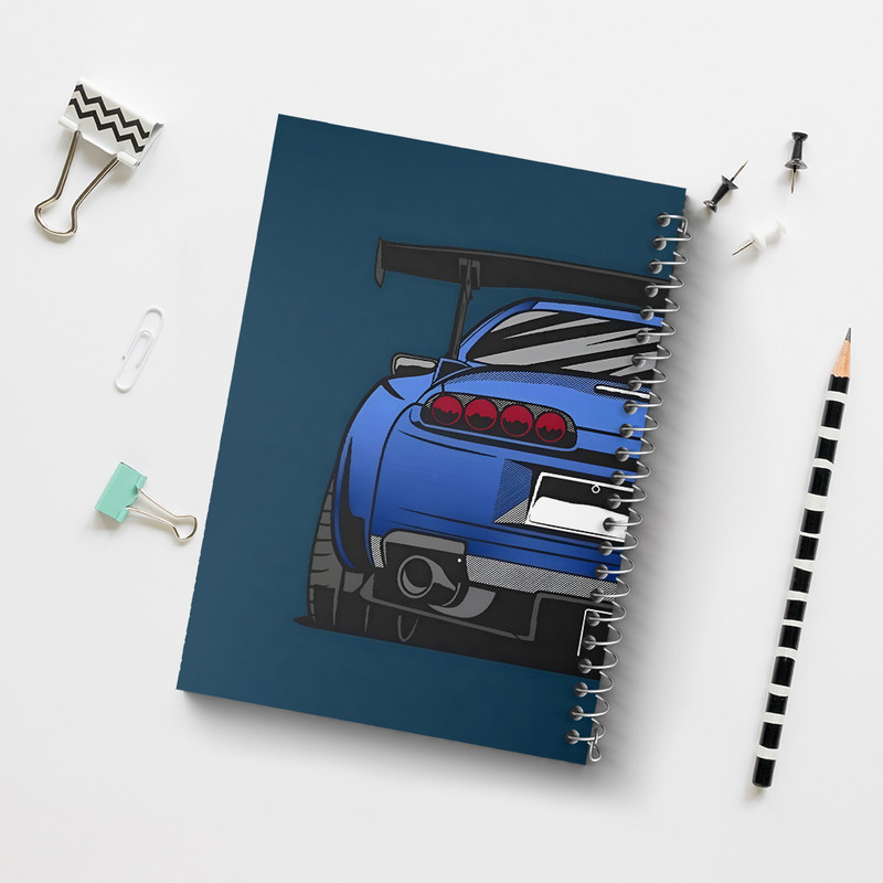 دفتر مشق 100 برگ خندالو طرح ماشین اسپرت کد N2084