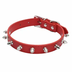   قلاده گردنی سگ و گربه مدل چرمی Studded-R
