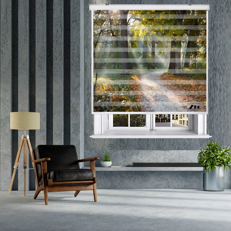 پرده زبرا زیو کد L5023 سایز 150X150 سانتی متر