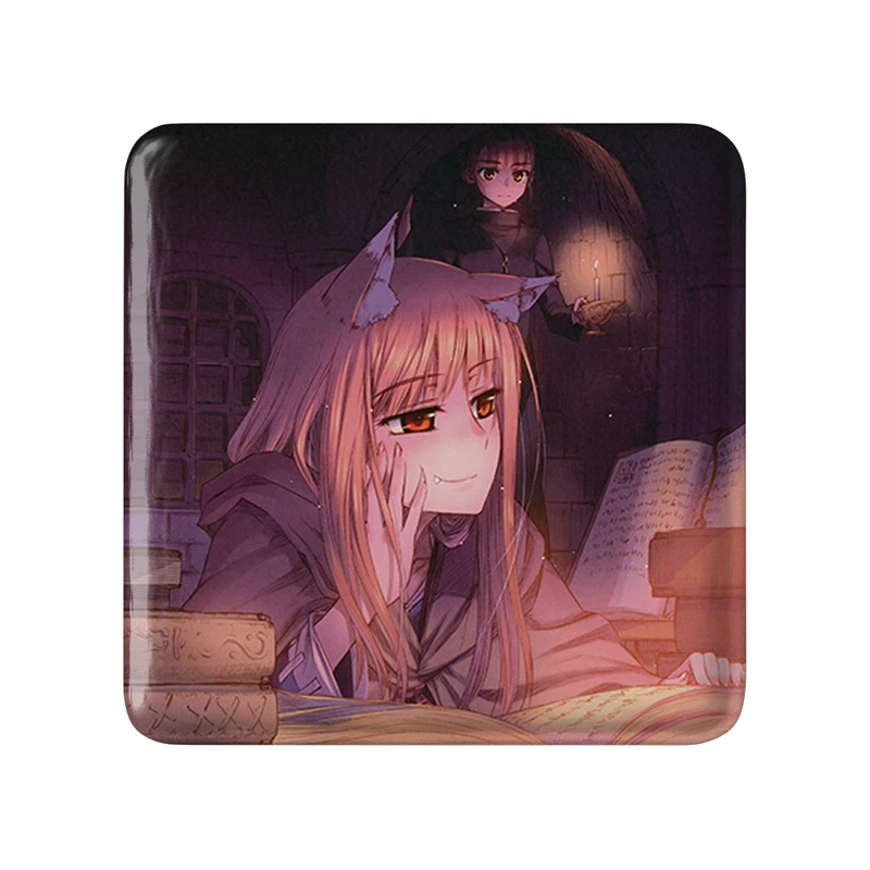 پیکسل خندالو طرح هولو انیمه ادویه و گرگ مدل مربعی کد 36170