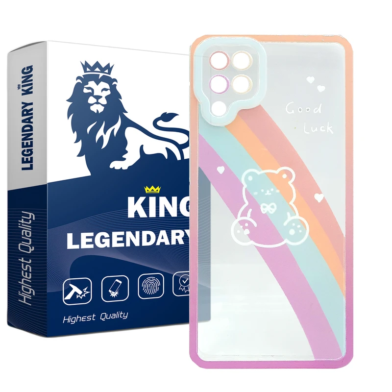   کاور لاین کینگ مدل خرس رنگی مناسب برای گوشی موبایل  سامسونگ Galaxy A12