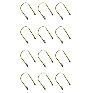 کابل برق کارت گرافیک 6 پین به 8 پین مدل W3 طول 0.5 متر بسته 12 عددی