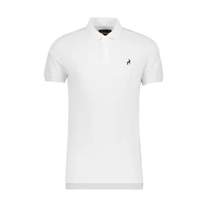 پولوشرت آستین کوتاه مردانه آیبکس مدل 9710چاکدار رنگ سفید