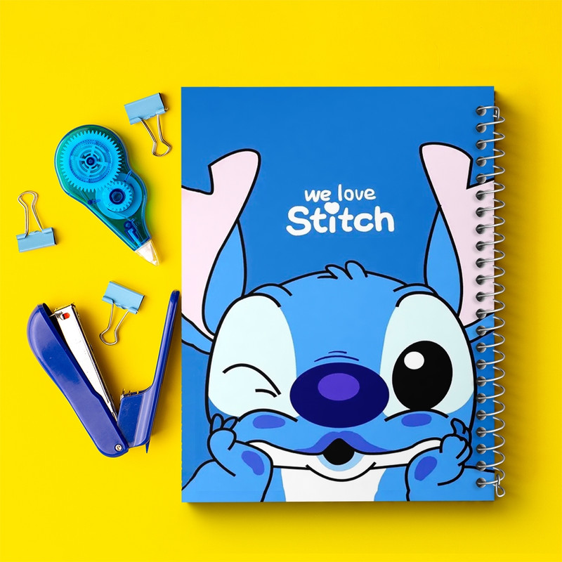 دفتر مشق 50 برگ خندالو طرح استیچ کد F931