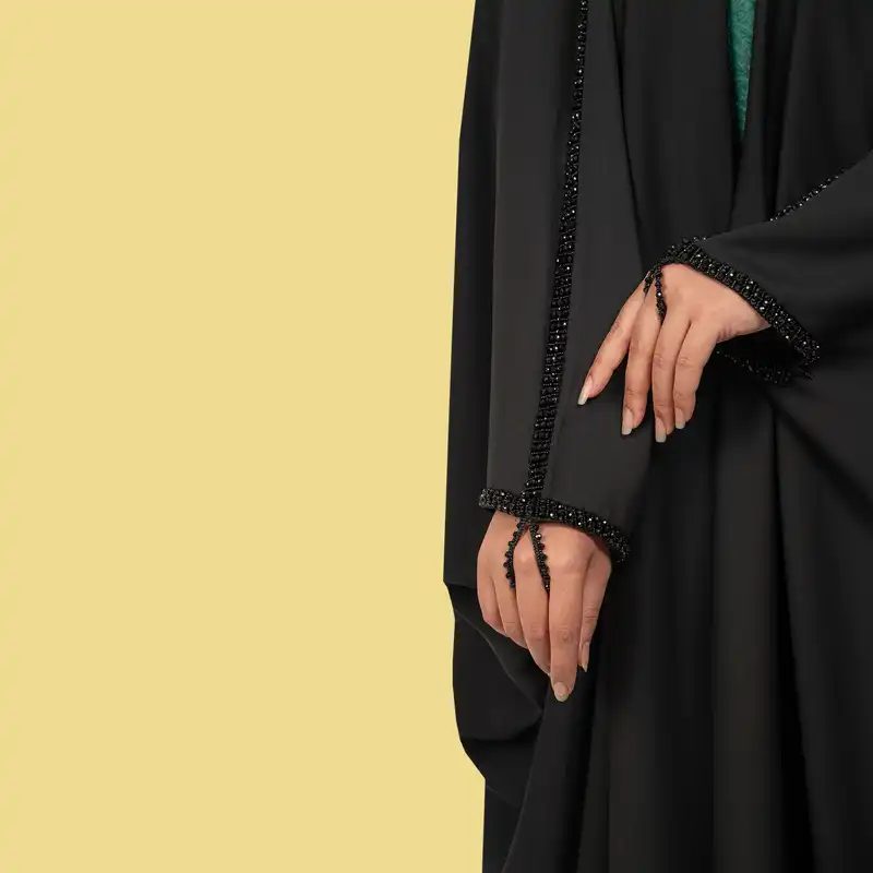 چادر عبایی مدل مهتاسربی