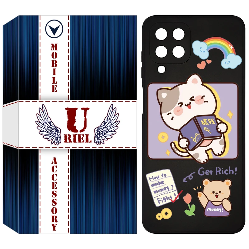 کاور یوریل مدل KSH کد 12 طرح گربه مناسب برای گوشی موبایل سامسونگ Galaxy M33