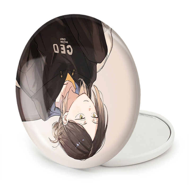 آینه جیبی خندالو طرح کوزومه کنما انیمه هایکیو Haikyu مدل تاشو کد 17746