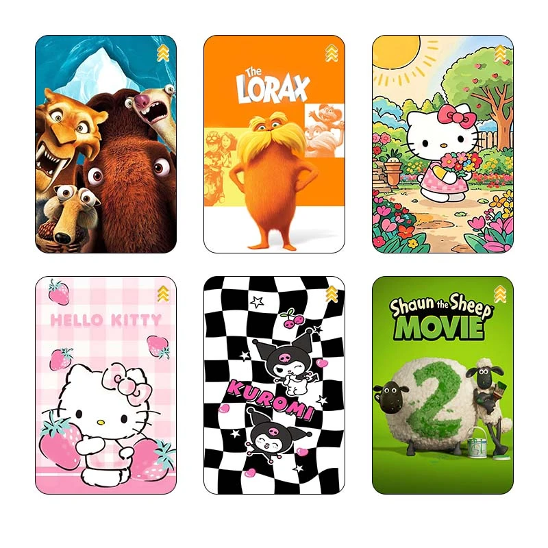 استيکر کارت کارنيکا طرح انیمیشن Animation کد 95264 مجموعه 6 عددی