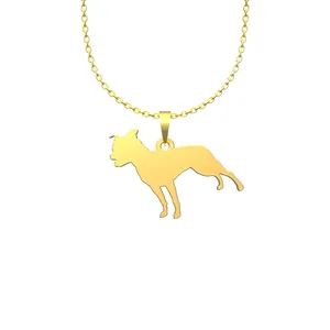 گردنبند طلا 18 عیار زنانه مدوپد مدل سگ کد J2-1-1214