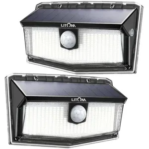 چراغ خورشیدی مدل sensor light مجموعه دو عددی