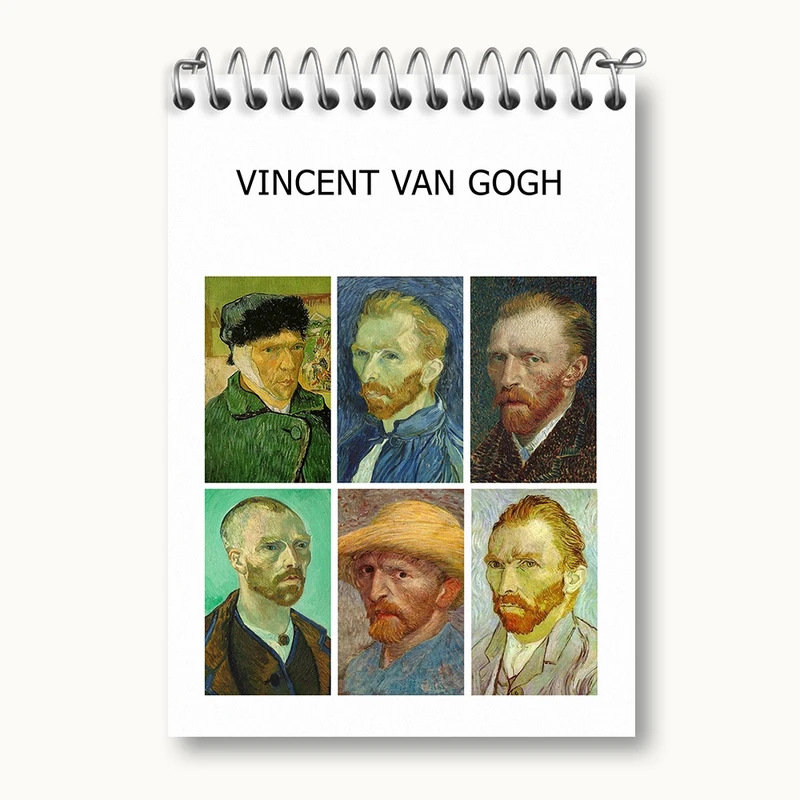 دفتر یادداشت 50 برگ خندالو مدل ونسان ونگوگ کد N1702