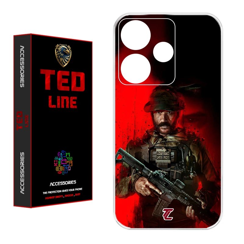 کاور تدلاین طرح کاپیتان پرایس کد 1200 مناسب برای گوشی موبایل شیائومی Redmi 13 4G