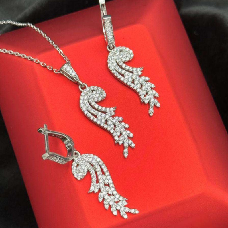 نیم ست نقره زنانه مدل ملودی