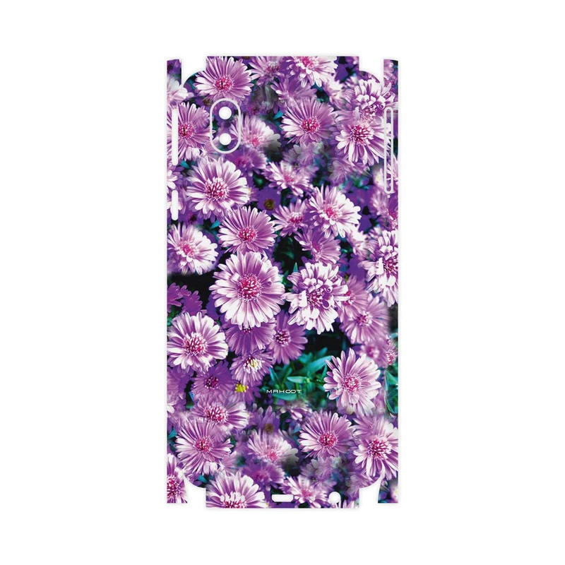 برچسب پوششی ماهوت مدل Purple_Flower-FullSkin مناسب برای گوشی موبایل سامسونگ Galaxy A01 Core