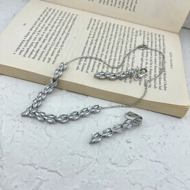 نیم ست زنانه مدل جواهری کد M4193