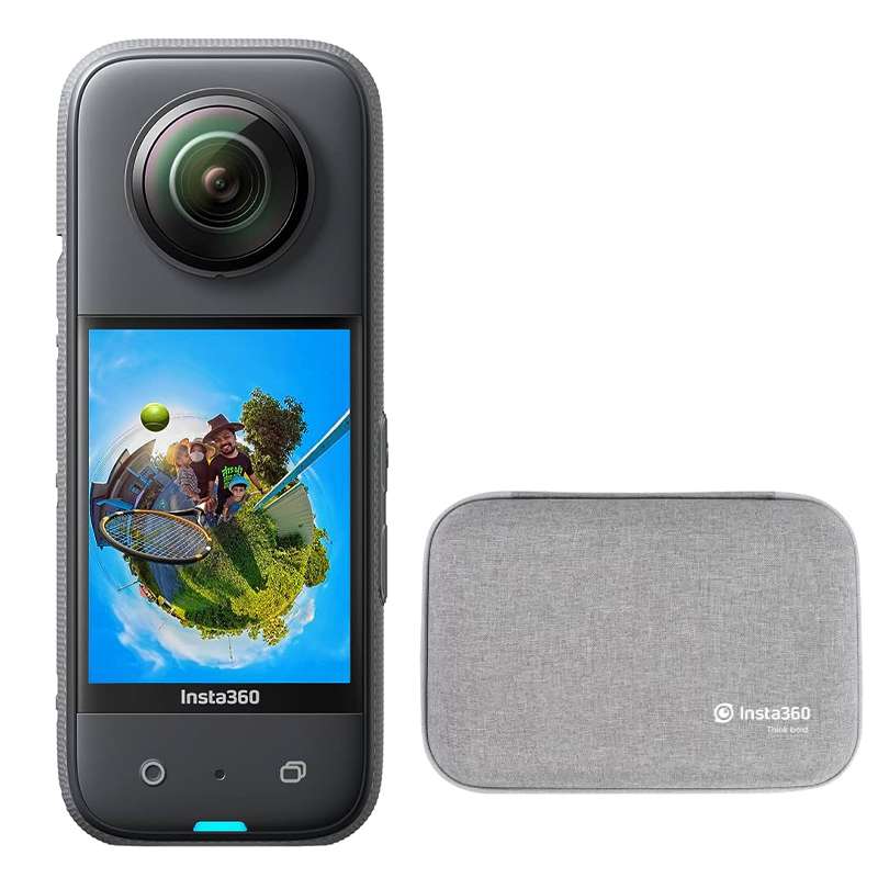 دوربین فیلم برداری ورزشی اینستا 360 مدل insta360 x3 به همراه کیف دوربین فیلم برداری ورزشی اینستا 360 مدل insta360 x3 به همراه کیف