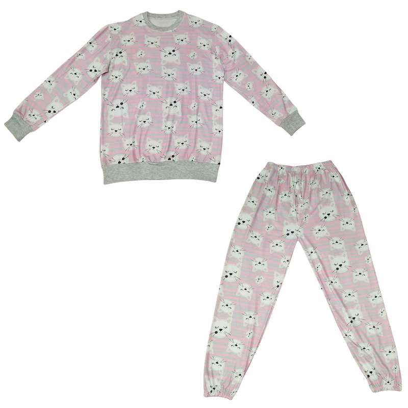 ست سویشرت و شلوار زنانه مدل گربه کد 2