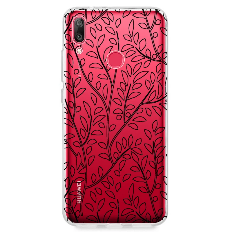 کاور مگافون طرح برگ مدل C45-B مناسب برای گوشی موبایل هوآوی Y7 Prime 2019 / Y7 2019