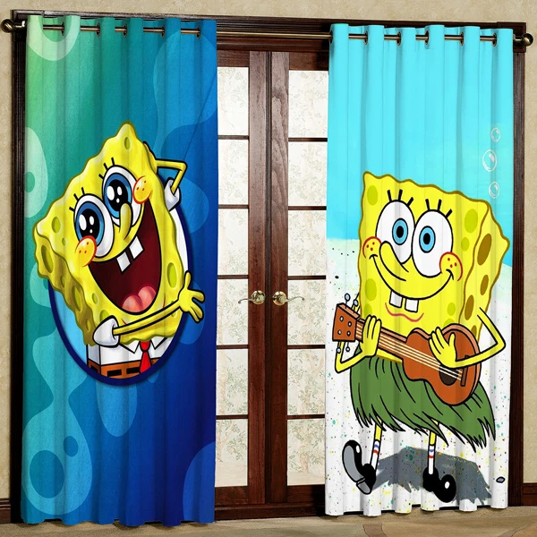 پرده مدل باب اسفنجی هازان پانچی کد 62 سایز 280x140 سانتی متر