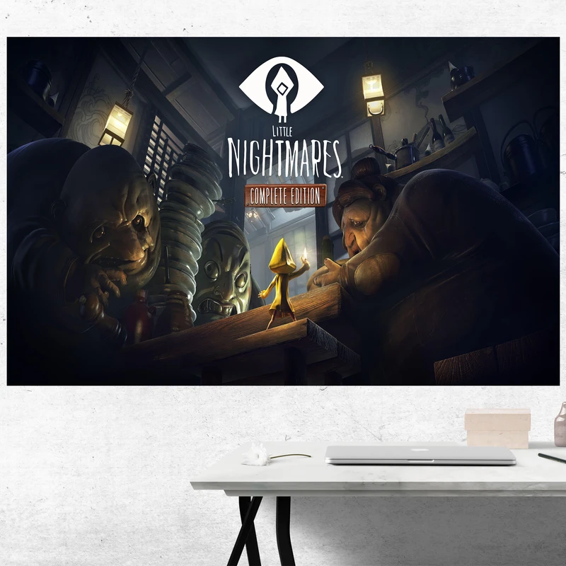 تابلو شاسی مدل گیمینگ طرح پوستر بازی کامپیوتر ی جذاب لیتل نایتمر little nightmare  کد 1107
