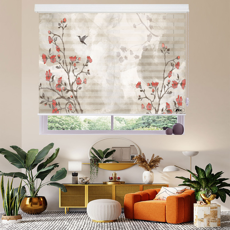 پرده زبرا زیو مدل 3D-1011 سایز 100x200 سانتی متر