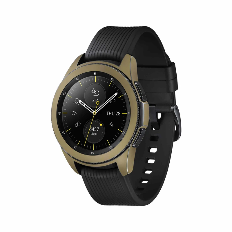 برچسب ماهوت طرح Matte-Gold مناسب برای ساعت هوشمند سامسونگ Galaxy Watch 42mm