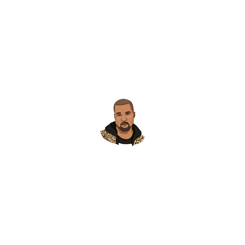 استیکر لپ تاپ لولو طرح KANYE WEST کد 628