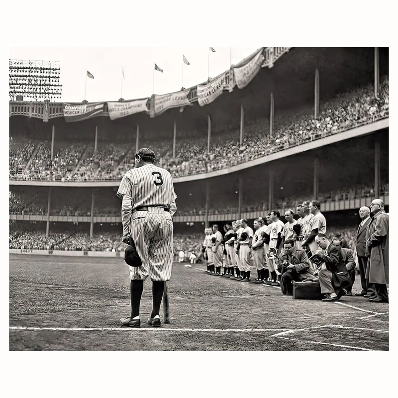 پوستر مدل وداع بیب روث از دنیای ورزش 