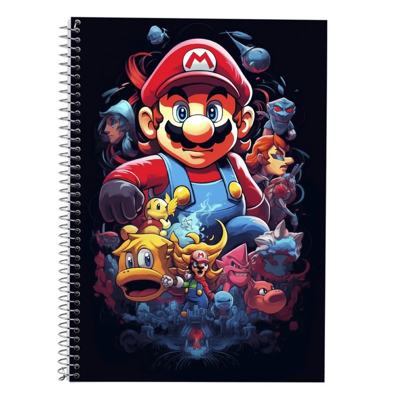 دفتر لغت 50 برگ مدوپد طرح سوپرماریو super mario کد DF2963