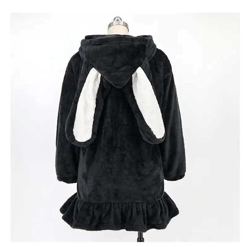 پالتو زنانه مدل گوش دار پنبه ای