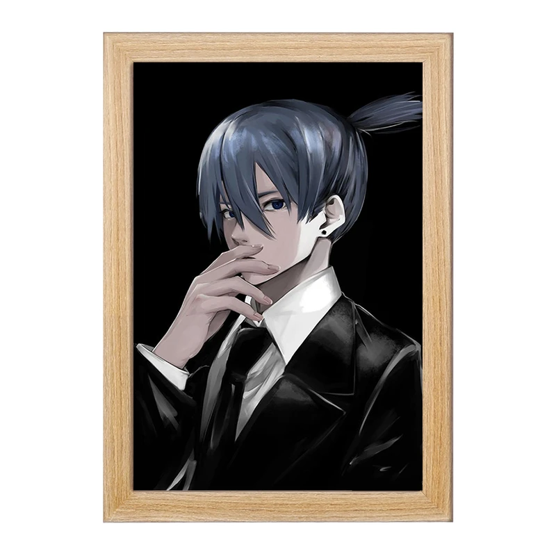 تابلو خندالو مدل هایاکاوا انیمه مرد اره ای Chainsaw Man  کد 17903