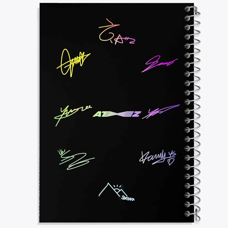 دفتر نقاشی 50 برگ خندالو مدل گروه ایتیز ATEEZ کد 21304