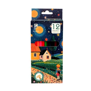 مداد رنگی 12 رنگ پرودون مدل طبیعت